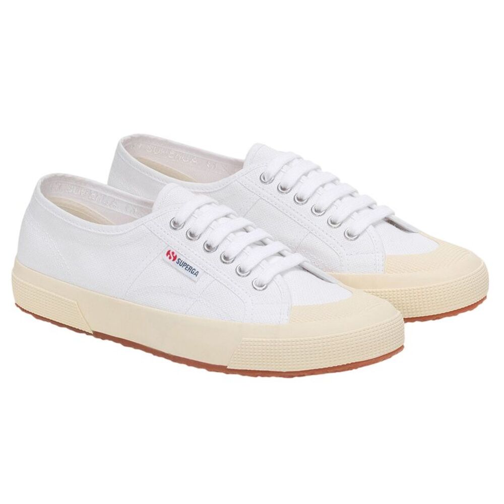 Superga Unisex Adult 2390 Military Sneakers / White/Off White